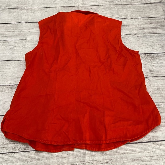 BAW Athletic Wear Short Sleeveless Orange Gators Button down Size Large - Picture 3 of 3